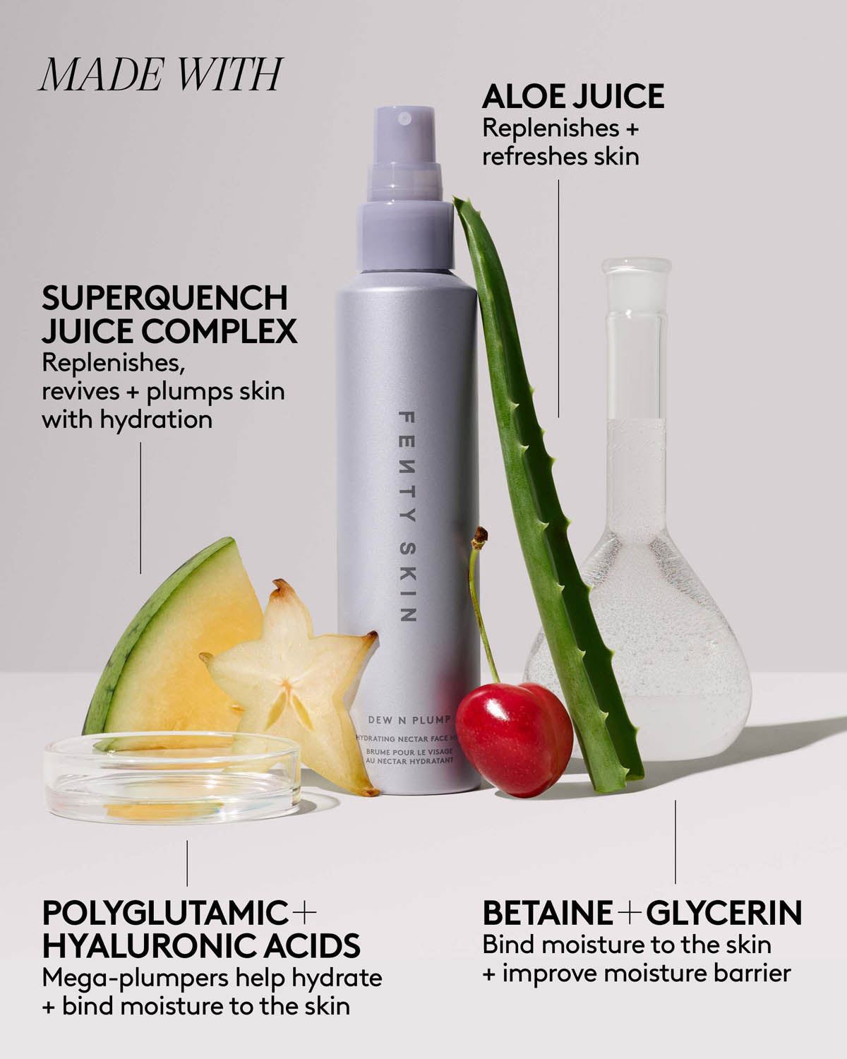 Set + Refresh Face Mist Duo: You Mist Setting Spray + Dew N Plump Face Mist